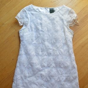 Beautiful White Dress with Lace Detailing